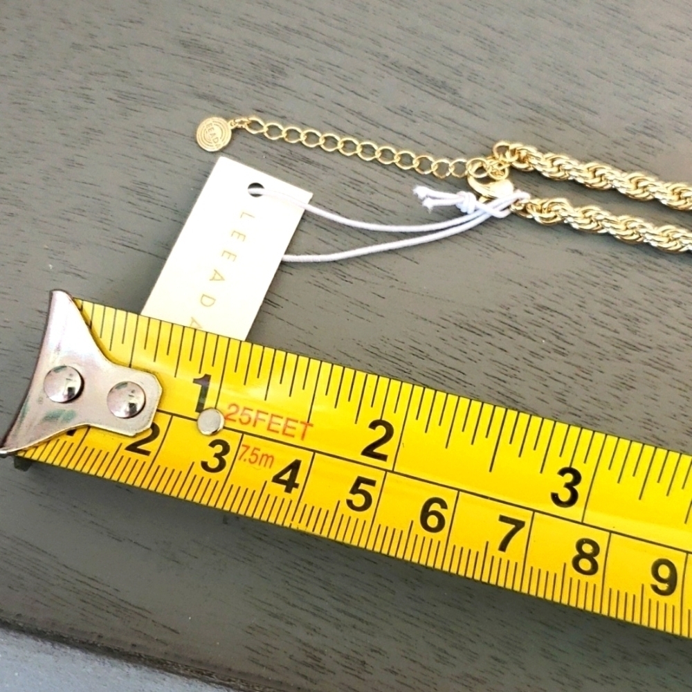NWT Bryn Leeada Pearl Lariat Necklace Gold Tone - Picture 7 of 7
